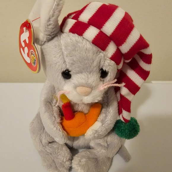 Ty Beanie Babies Flicker Mouse Plush Stuffed Animal Candle Christmas 2005 6" - Picture 2 of 6